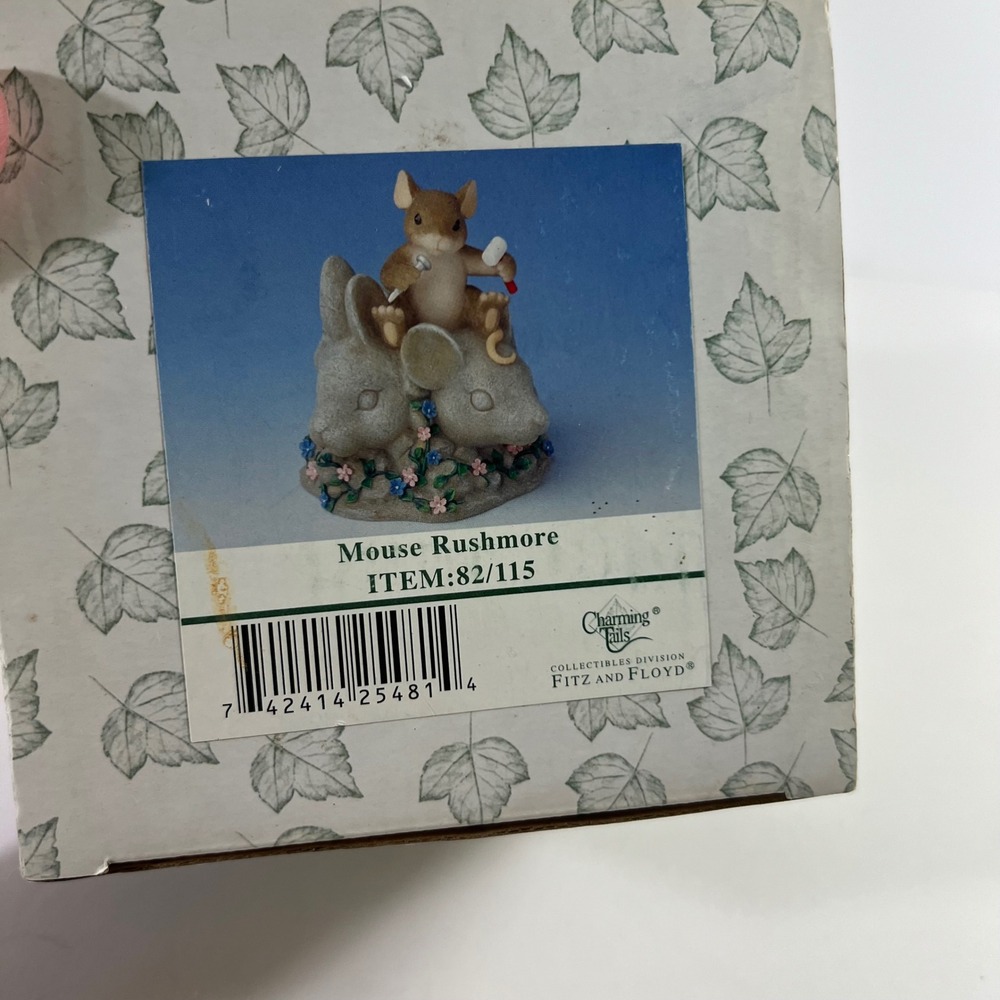 Charming Tails Mouse Rushmore Item 82/115 In Box Fitz and Floyd
